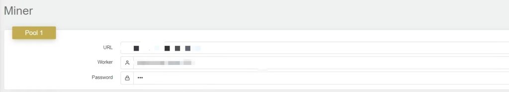 Mining pool login